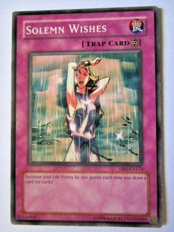 Yugioh! Solemn Wishes Db1-En174 Unlimited Common Moderate Play!! - Image 1
