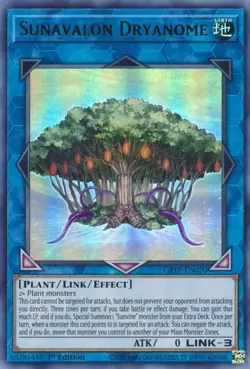 Yugioh! LP Sunavalon Dryanome - GFTP-EN020 - Ultra Rare - 1st Edition Lightly Pl - Image 1