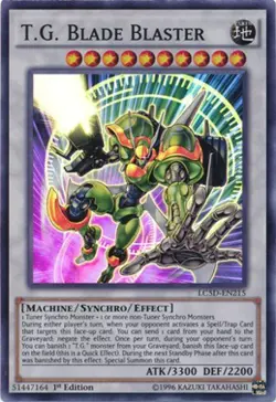 Yugioh! LP T.G. Blade Blaster - LC5D-EN215 - Super Rare - 1st Edition Lightly Pl - Image 1