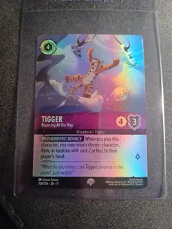 Disney Lorcana Tigger-Bouncing All the Way Inklands 208/204 Rare Foil Card - Image 1