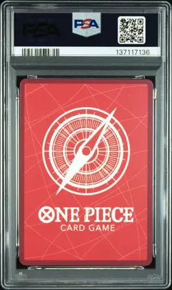 One Piece Monkey D. Luffy OP13-001 Japanese Carrying on His Will Alt Art- PSA 10 - Image 2