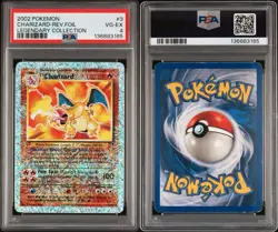 Pokemon 2002 Charizard Legendary Collection Reverse Holo Card 3/110 PSA 4 - Image 3