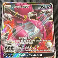 Pokemon Hoopa GX Ultra Rare Full Art Holo Card 96/181 MP - Image 1