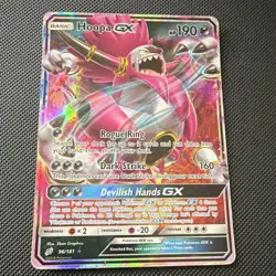 Pokemon Hoopa GX Ultra Rare Full Art Holo Card 96/181 MP - Image 2