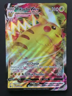 4 X JUMBO Oversized Pokemon Card Pikachu V VMAX Galarian Rapidash Urshifu V Exc - Image 2