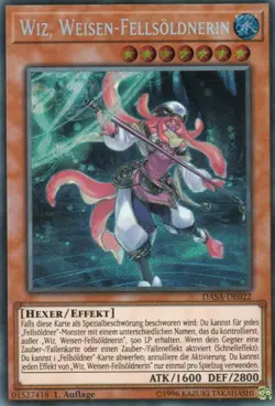 yugioh Wiz, Weisen-Fellsoldnerin DASA-DE022 SECRET 1AUFLAGE DEUTSCH - Image 1