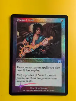 Dream Chisel. rare Artifact Onslaugh. MTG Card. Old vintage FOIL. Shooting star. - Image 1