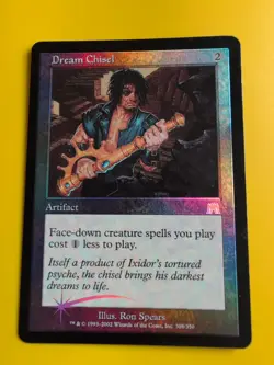 Dream Chisel. rare Artifact Onslaugh. MTG Card. Old vintage FOIL. Shooting star. - Image 2