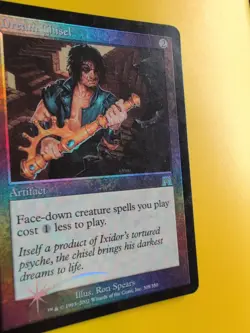 Dream Chisel. rare Artifact Onslaugh. MTG Card. Old vintage FOIL. Shooting star. - Image 3