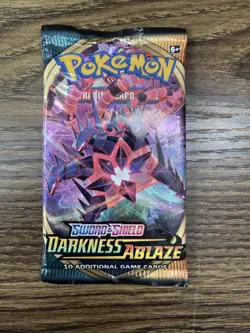Pokemon TCG Sword And Shield Darkness Ablaze Booster Pack 10 Cards - Image 1