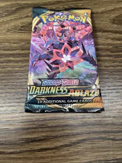 Pokemon TCG Sword And Shield Darkness Ablaze Booster Pack 10 Cards - Image 2