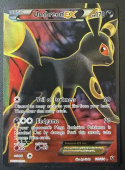 Pokemon TCG Umbreon-EX Fates Collide Holo Full Art Ultra Rare Card 119/124 - Image 1