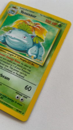 Venusaur 15/102 Rare Holo Base Set Unlimited Pokemon Card LP - Image 2