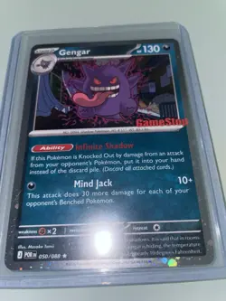 Pokemon Gengar POR GameStop Promo Stamped Holo Card 050/088 Stage 2 130 HP - Image 1