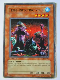 Yugioh! Tribe-Infecting Virus Sd4-En007 Common 1st Ed Damaged Play!! - Image 1