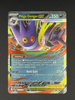 Pokemon Mega Gengar EX Double Rare Holo Me02 Phantasmal Flames 056/094 350 HP - Image 1