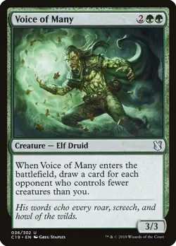 MTG Voice of Many ** Commander 2019 ** English (NM) - Image 1