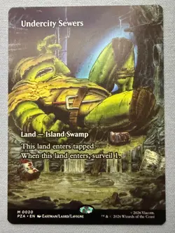 Undercity Sewers (Borderless) NM - Teenage Mutant Ninja Turtles MTG TMNT PZA #20 - Image 1