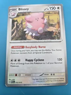 Blissey - 012/015 - Non-Holo - McDonald’s 2023 Pokemon Card LP - Image 1