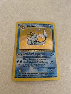 Pokemon TCG Vaporeon Jungle Series 12/64 - Image 1