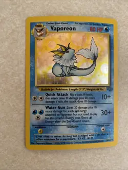 Pokemon TCG Vaporeon Jungle Series 12/64 - Image 3