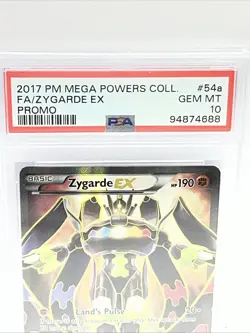 2017 POKEMON MEGA POWERS COLL PROMO #54A FULL ART/ZYGARDE EX PSA 10 - Image 3
