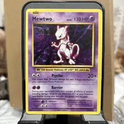 Pokemon Mewtwo Cracked Ice Holo RARE XY Evolutions 51/108 - Image 1