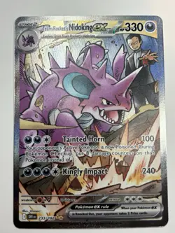 Pokemon TCG Team Rockets Nidoking EX 233/182 Destined Rivals Near Mint - Image 1