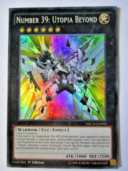 Yugioh! Number 39: Utopia Beyond Nech-en095 Super Rare Unlimited Moderate Play!! - Image 1