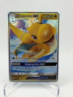 Dragonite GX 37/70 SM Dragon Majesty Holo Ultra Rare Full Art Pokemon TCG NM - Image 1