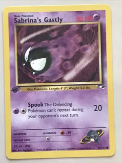 Pokemon Sabrina's Gastly 1st Edition 1995 1996 MINT! FIRST EDITION - Image 2