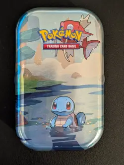 Pokemon TCG Squirtle Kanto Friends Mini Tin (No Packs) TIN ONLY - Image 1