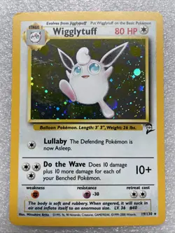 Pokemon TCG Wigglytuff Base Set 2 Holo Unlimited Rare Card - Image 1