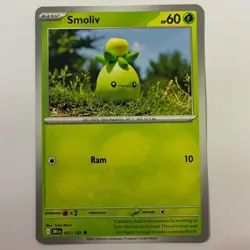 Smoliv 021/182 Common Destined Rivals Pokemon Clay Art Yuka Marii Near Mint - Image 1