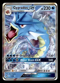 GYARADOS GX 16/68 HOLO GX RARE HIDDEN FATES POKEMON TCG NM - Image 1