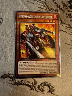 Yu-Gi-Oh! Rescue-ACE Quick Attacker Effect 1st Ed Holo Burst Protocol 1400/1400 - Image 2