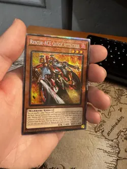 Yu-Gi-Oh! Rescue-ACE Quick Attacker Effect 1st Ed Holo Burst Protocol 1400/1400 - Image 4