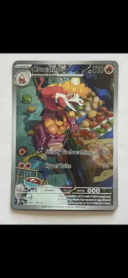 Pokemon Crocalor 202/193 Sv02: Paldea Evolved Holo Illustration Rare 110 HP - Image 1