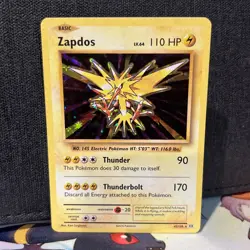 Zapdos 42/108 Evolutions Holo Rare Pokemon Card LP - Image 1