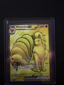 Pokemon TCG Ninetales EX 186/165 S&V 151 Full Art Ultra Rare Card - Image 1