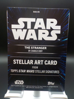2025 TOPPS STAR WARS SMUGGLERS OUTPOST Stellar Art The Stranger by:Charlie Cody - Image 2