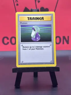 Potion 94/102 Common Shadowless Base Set Vintage Pokemon Card WoTC 1999 MP - Image 2