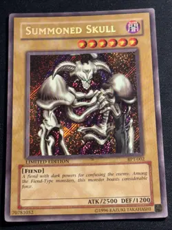 Summoned Skull BPT-002 Secret Rare Limited Edition Yu-Gi-Oh Card Light Played LP - Image 1