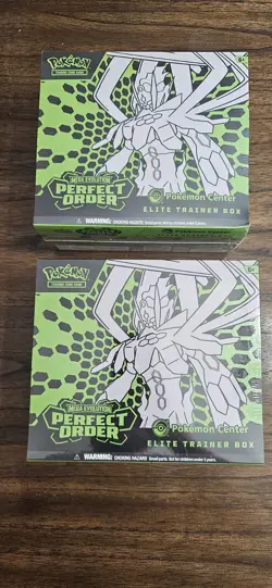 Pokemon Perfect Order Pokemon Center ETB Sealed In-Hand Lot Of 2 - Image 1