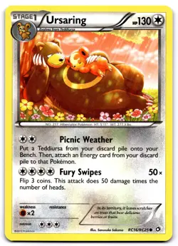 URSARING RC16/RC25 HOLO LEGENDARY TREASURES: RADIANT COLLECTION POKEMON NM - Image 1