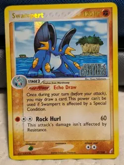 Pokemon Swampert 27/100 EX Crystal Guardians Rare Reverse Holo - MP - Image 1