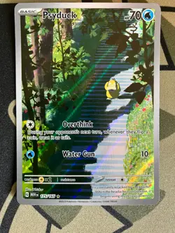 Pokemon TCG Psyduck Illustration Rare Card 175/165 English NM/M - Image 1
