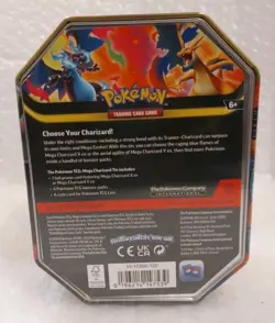 Sealed Pokemon TCG Mega Charizard X EX Tin 4 Booster Packs & Charizard Promo - Image 2