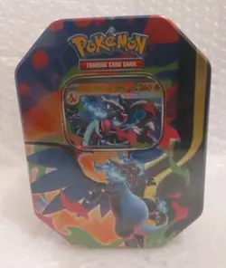 Sealed Pokemon TCG Mega Charizard X EX Tin 4 Booster Packs & Charizard Promo - Image 3