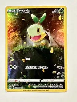 Pokemon TCG - Turtwig GG33/GG70 Crown Zenith - Galarian Gallery Ultra Rare Holo - Image 1